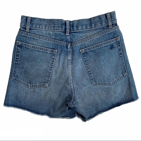 DL1961 Apollo High Rise Denim Jean Shorts raw ham size 25 - Picture 3 of 12